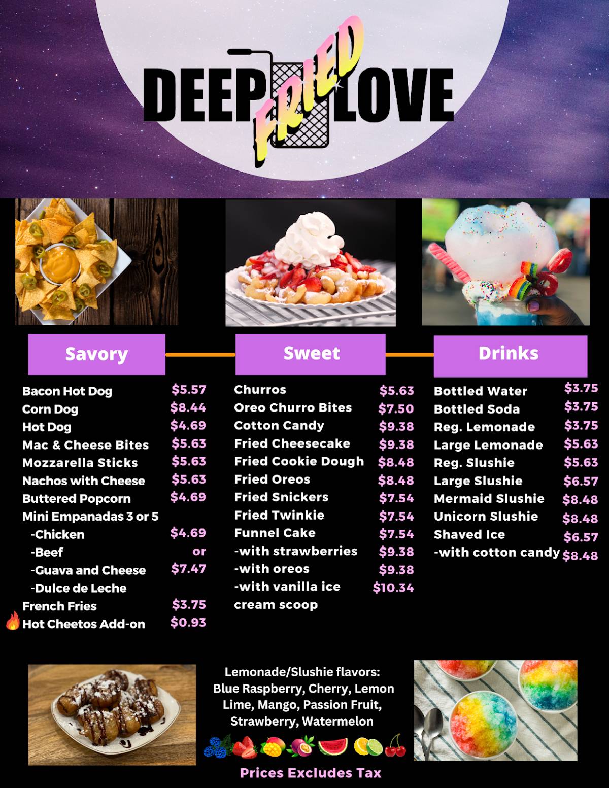 Deep Fried Love меню