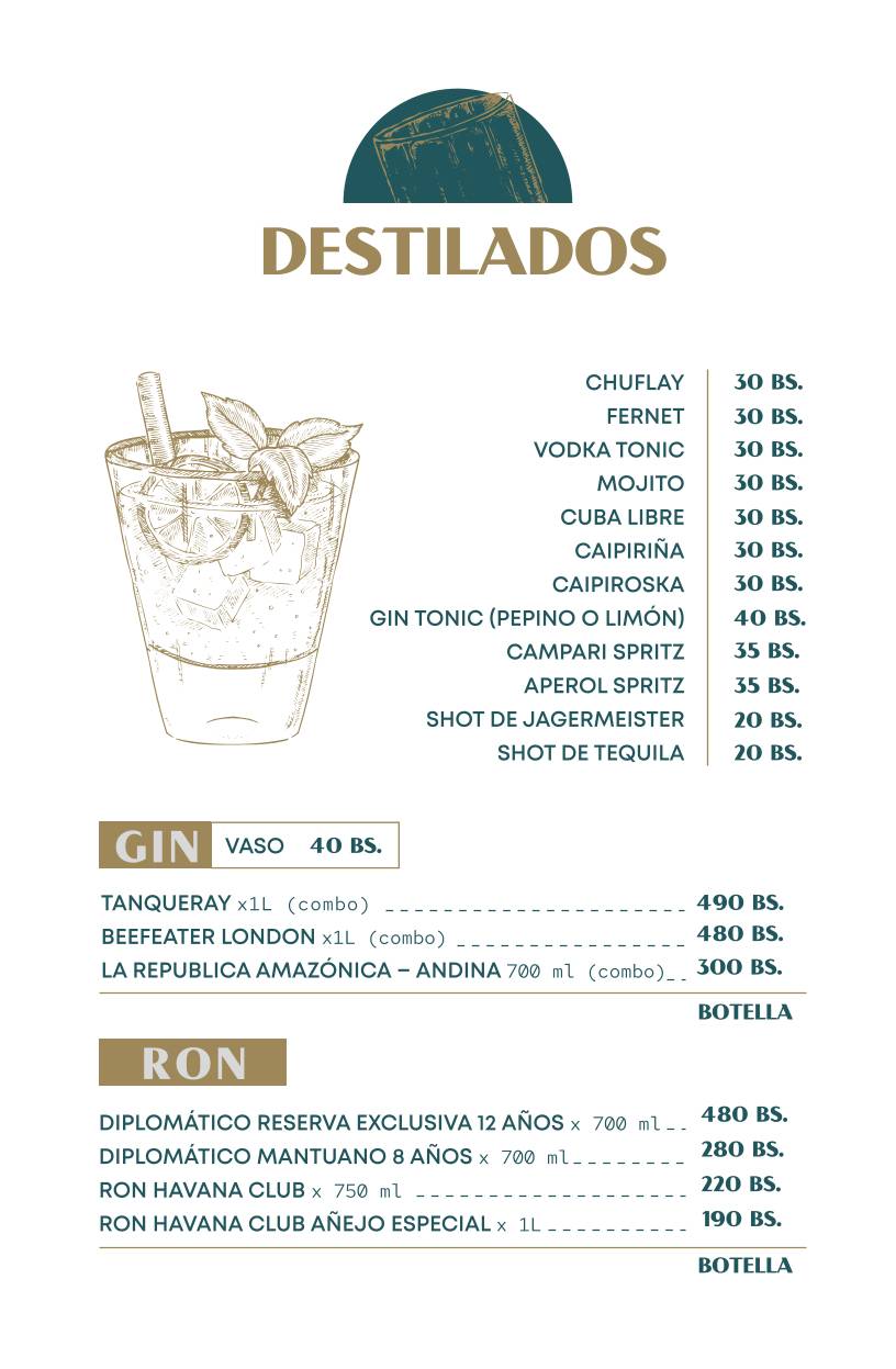 Del Río Resto Bar меню