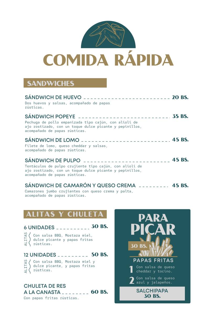 Del Río Resto Bar меню