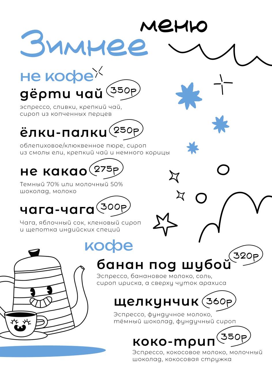 Десертная меню