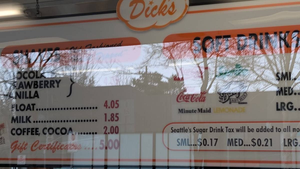 Dick's Drive-In меню