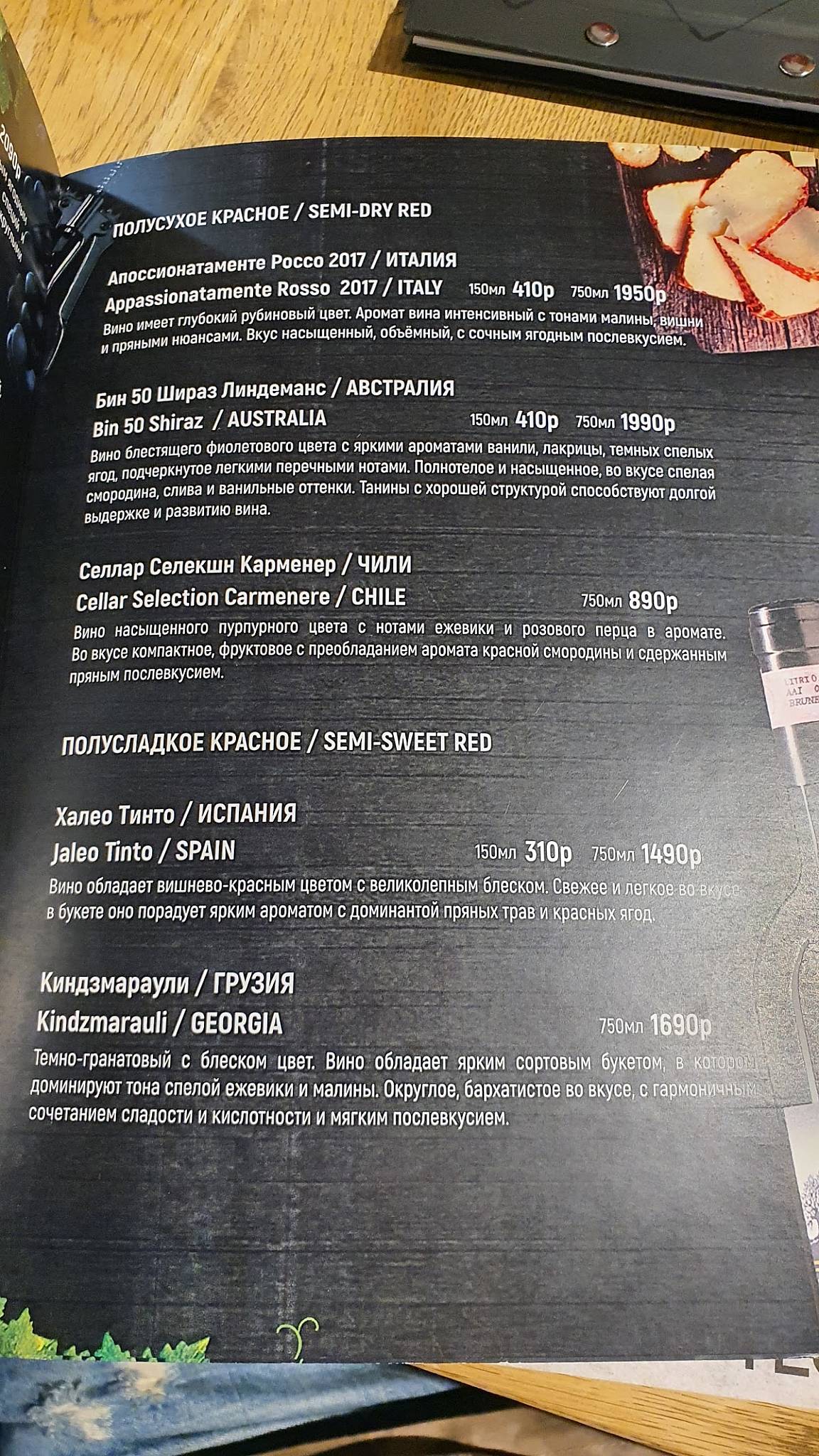 Теория меню