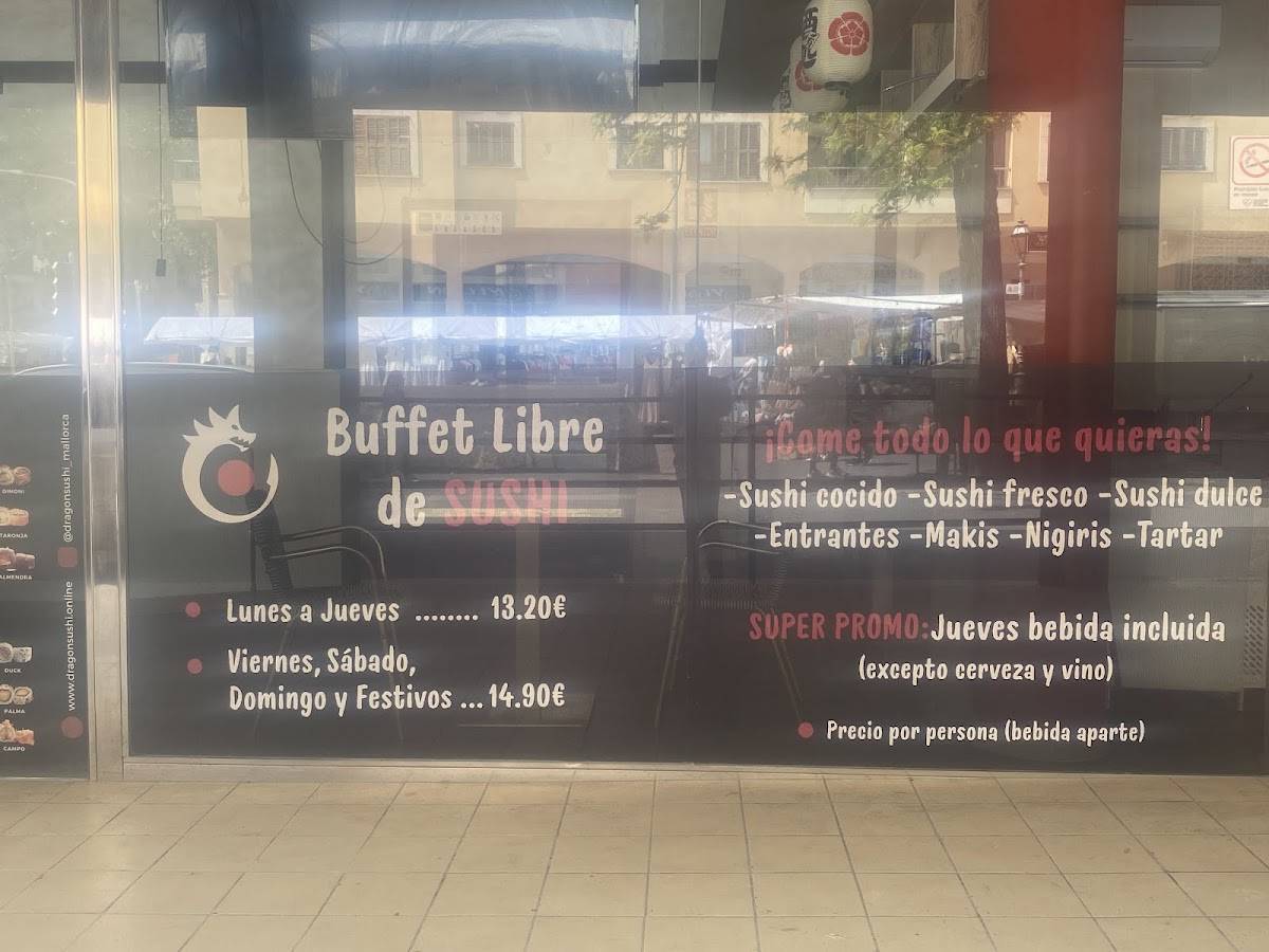 Dragon Sushi Inca меню