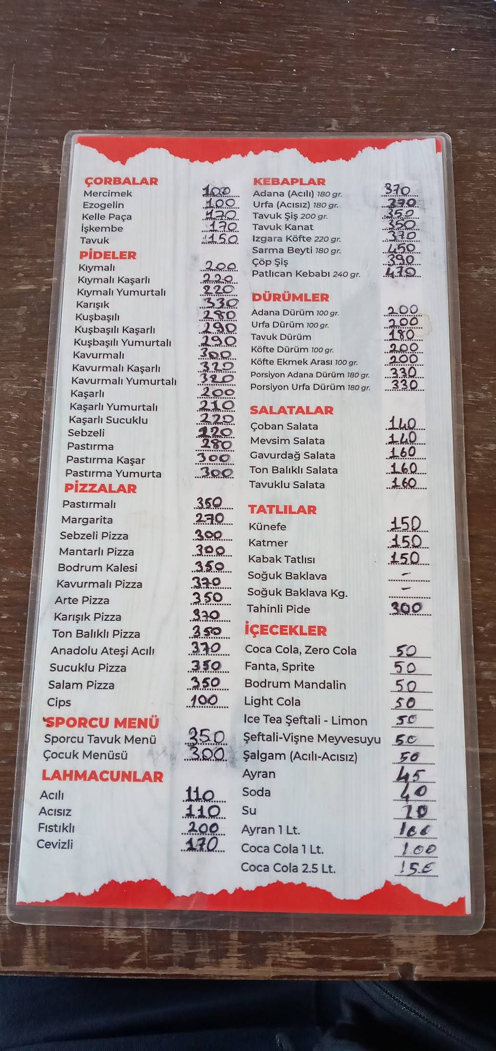 EGEM PİDE меню