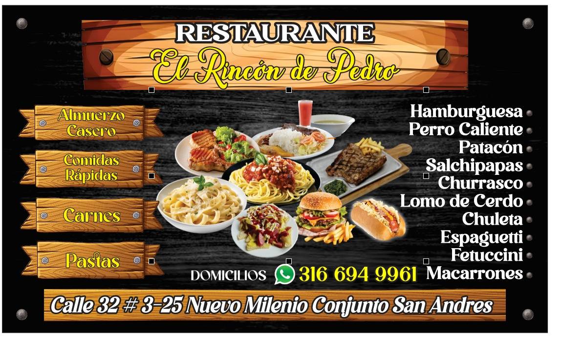 EL RINCON DE PEDRO меню