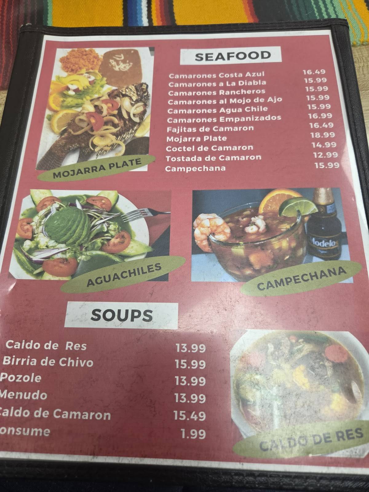 El Calentano Restaurant меню