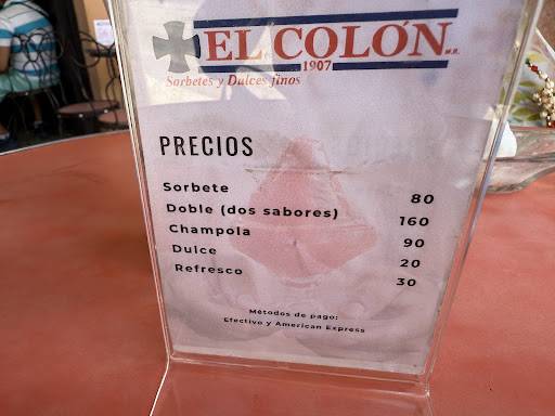 El Colón меню