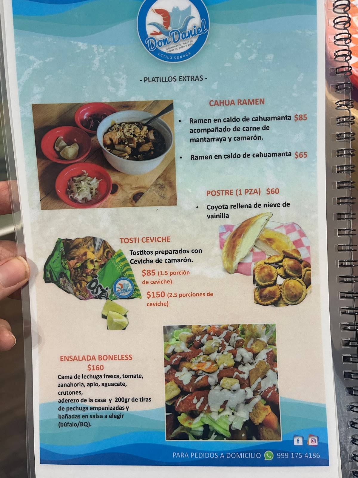 El Rincon de Don Daniel (Dentro de Plaza Malak) меню