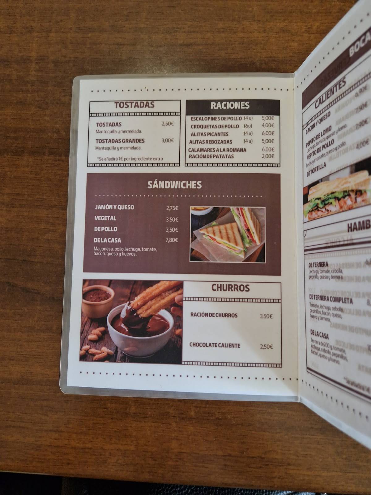 El Rinconcillo del Churro меню