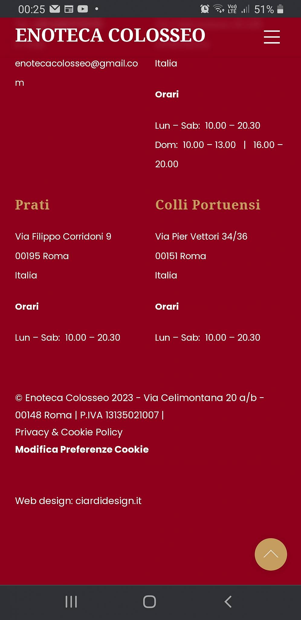 Enoteca Colosseo меню