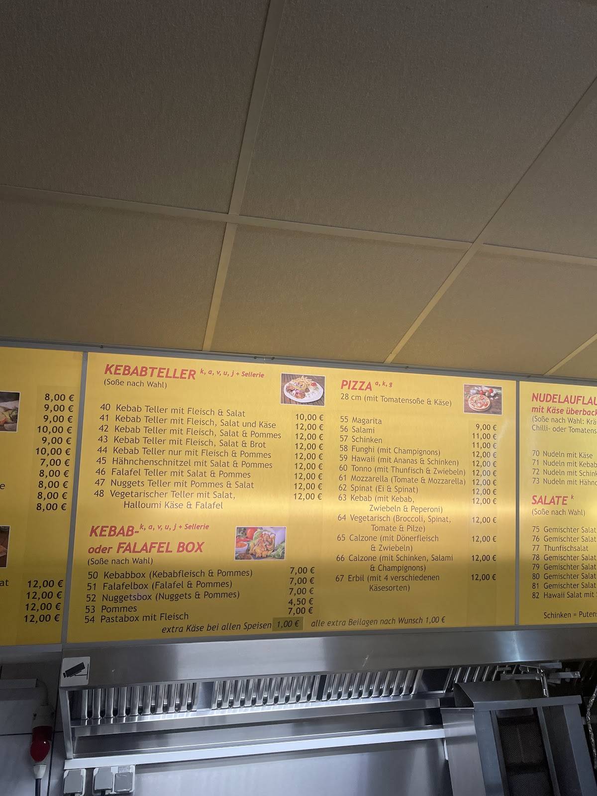 Erbil Döner & Pizza Haus меню