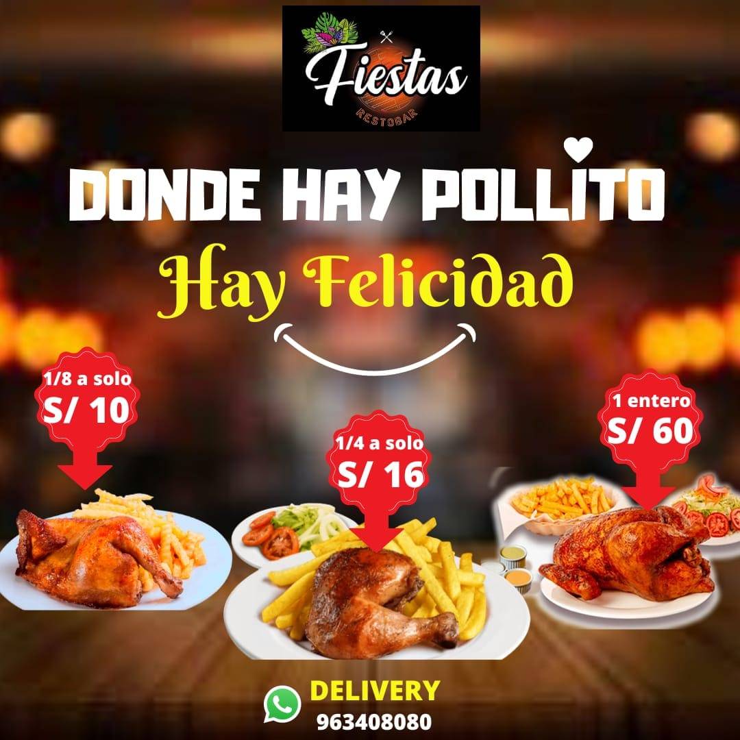 FIESTAS RESTOBAR меню