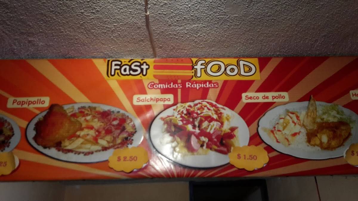 Fast Food меню