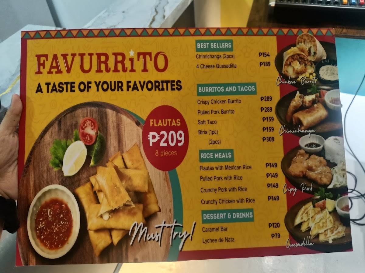 Favurrito NIA Rd меню