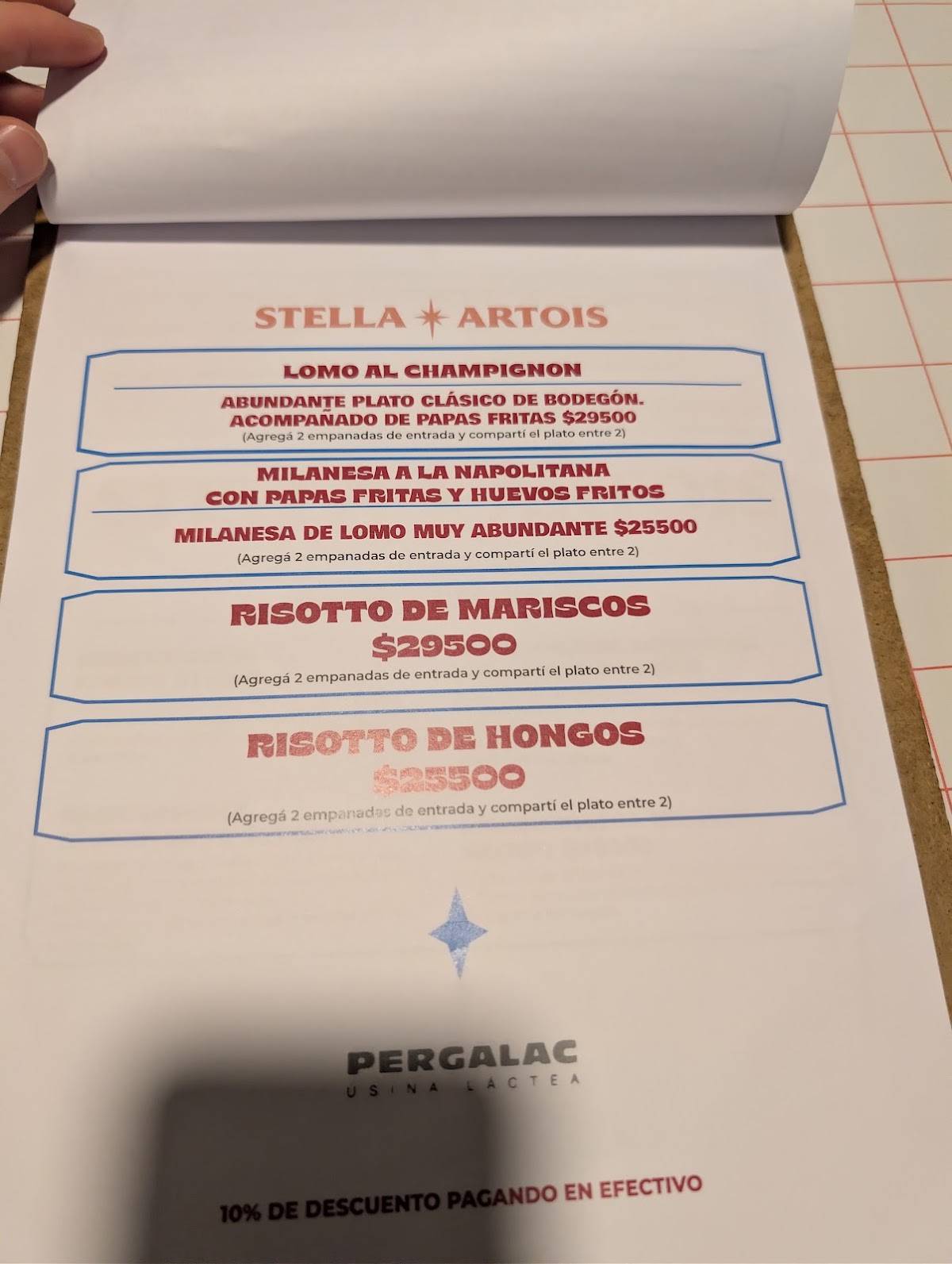 Fiorito restobar меню