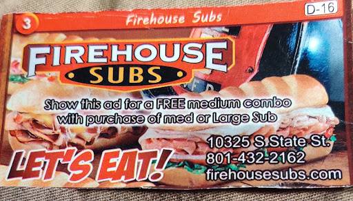 Firehouse Subs South Towne меню
