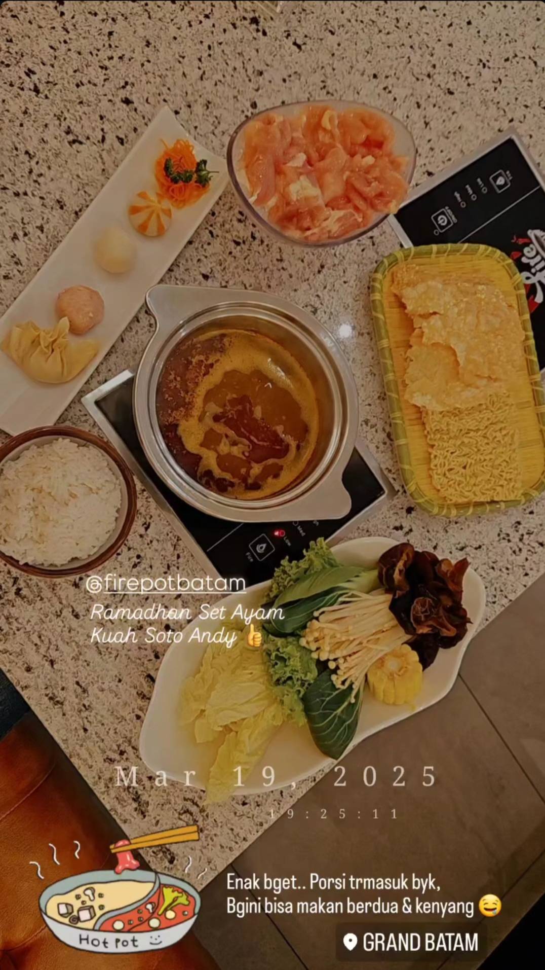 Firepot Resto Batam меню