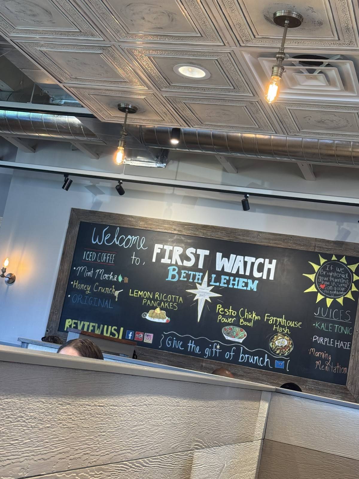 First Watch меню