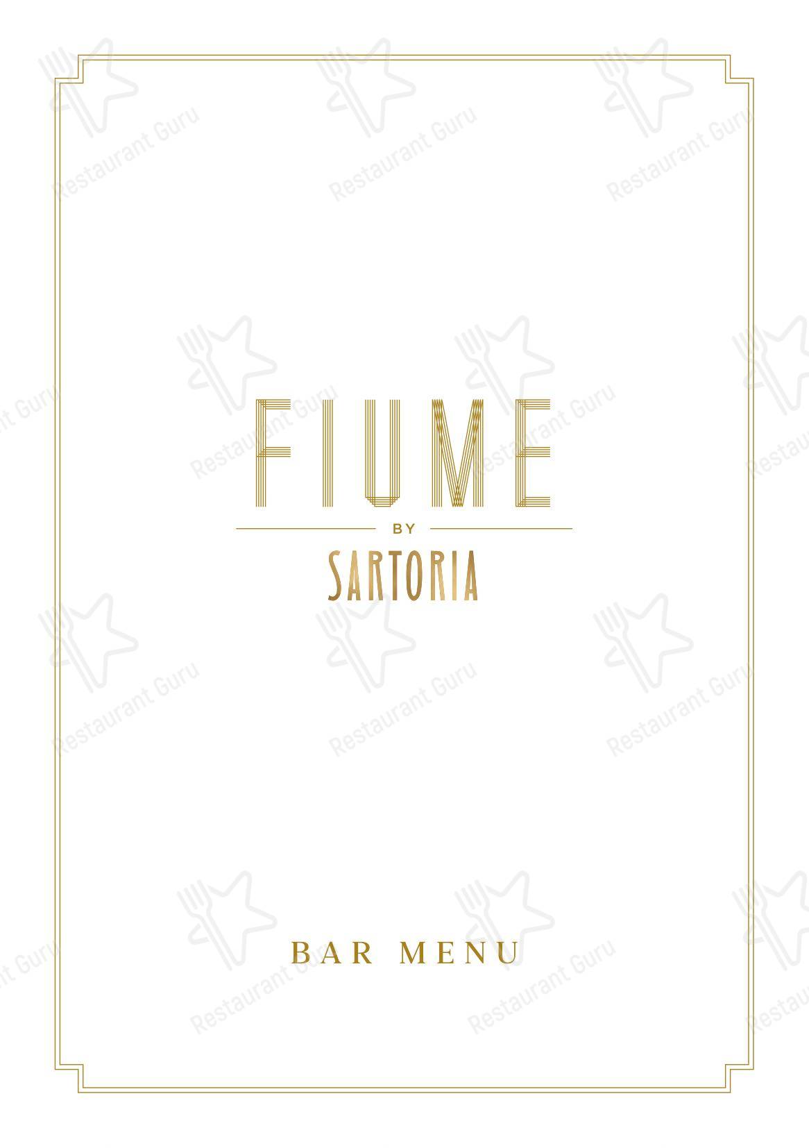 Catering Menu паба и бара Fiume