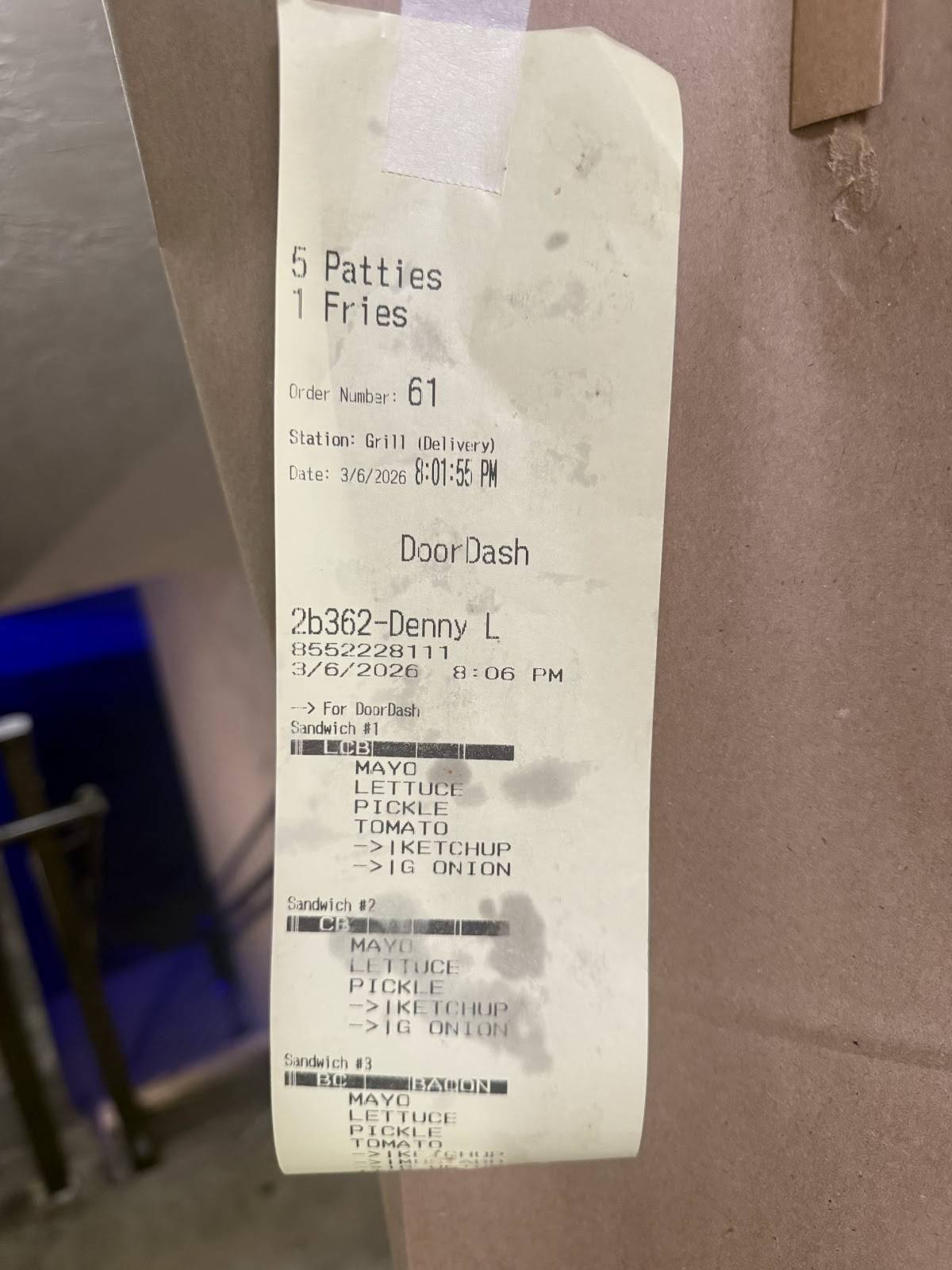 Five Guys меню