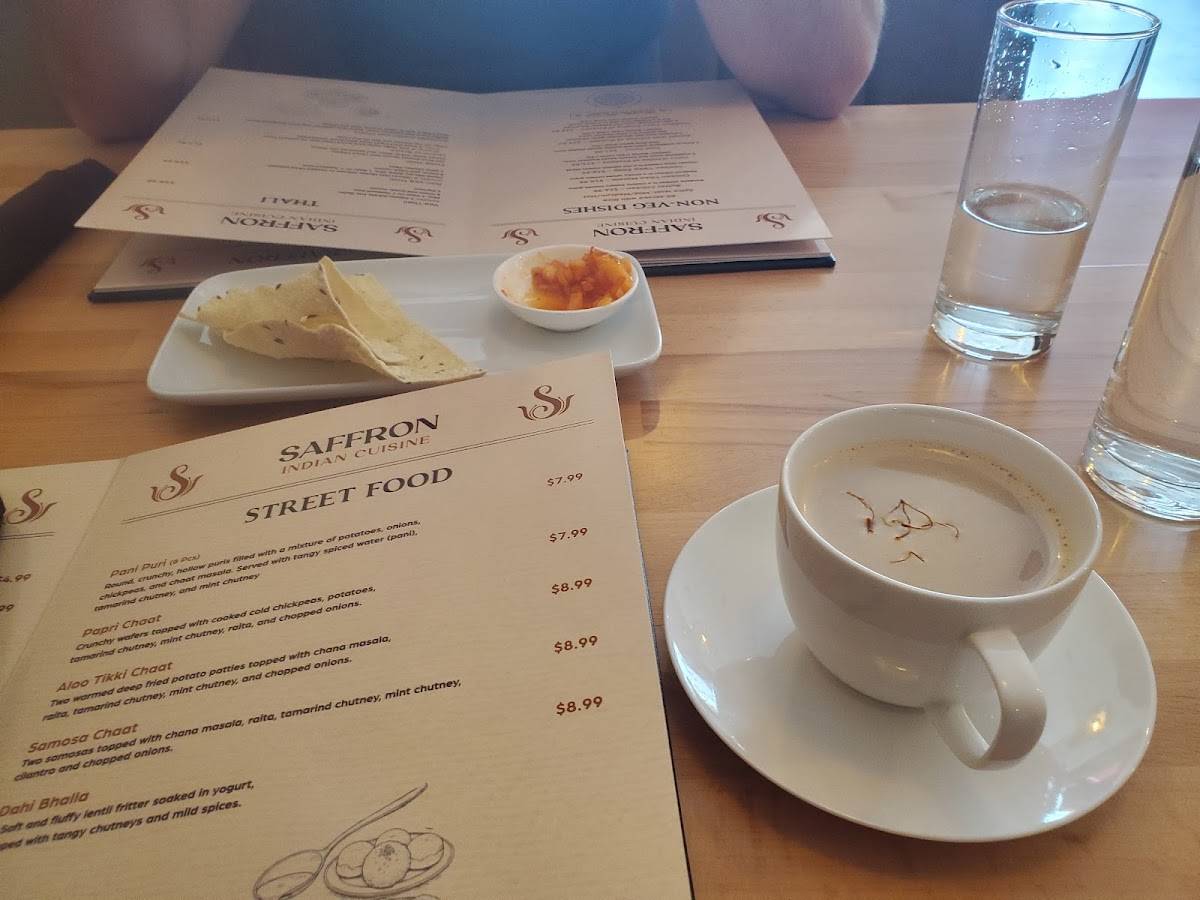 Saffron меню