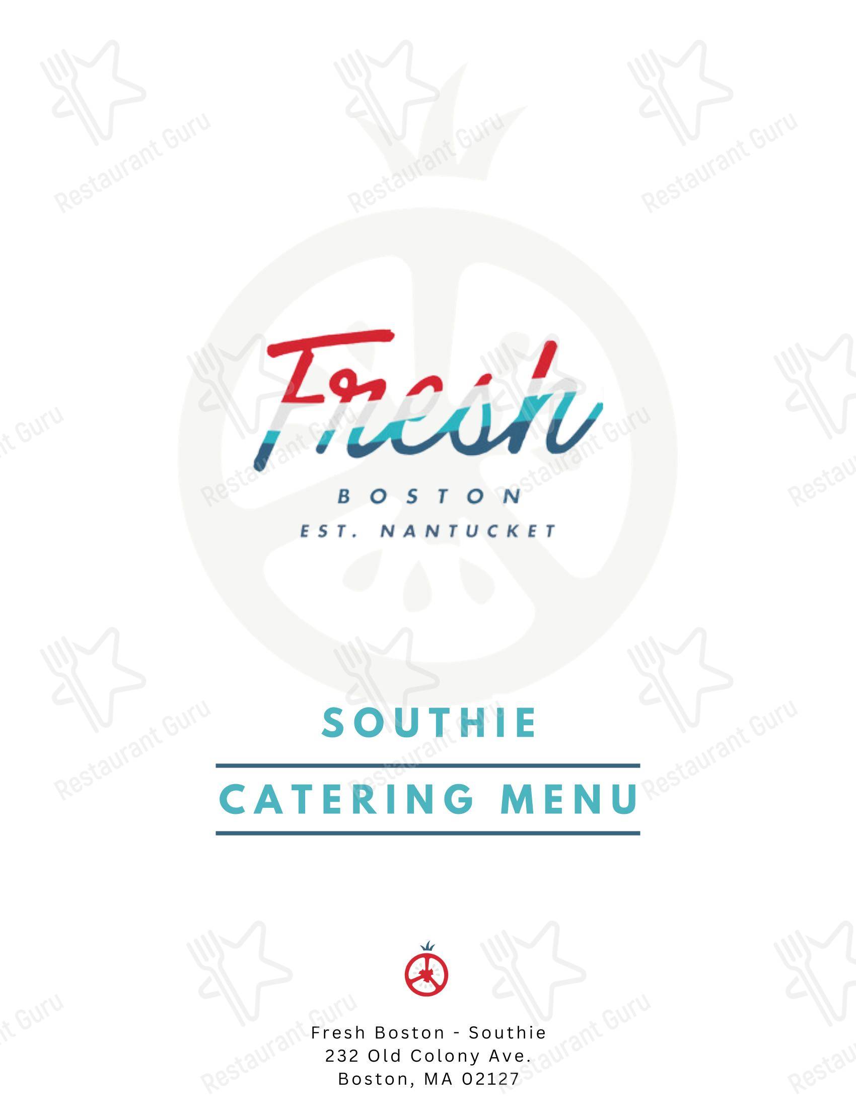 Крафт меню Fresh Boston - Cambridge в Кеймбридже