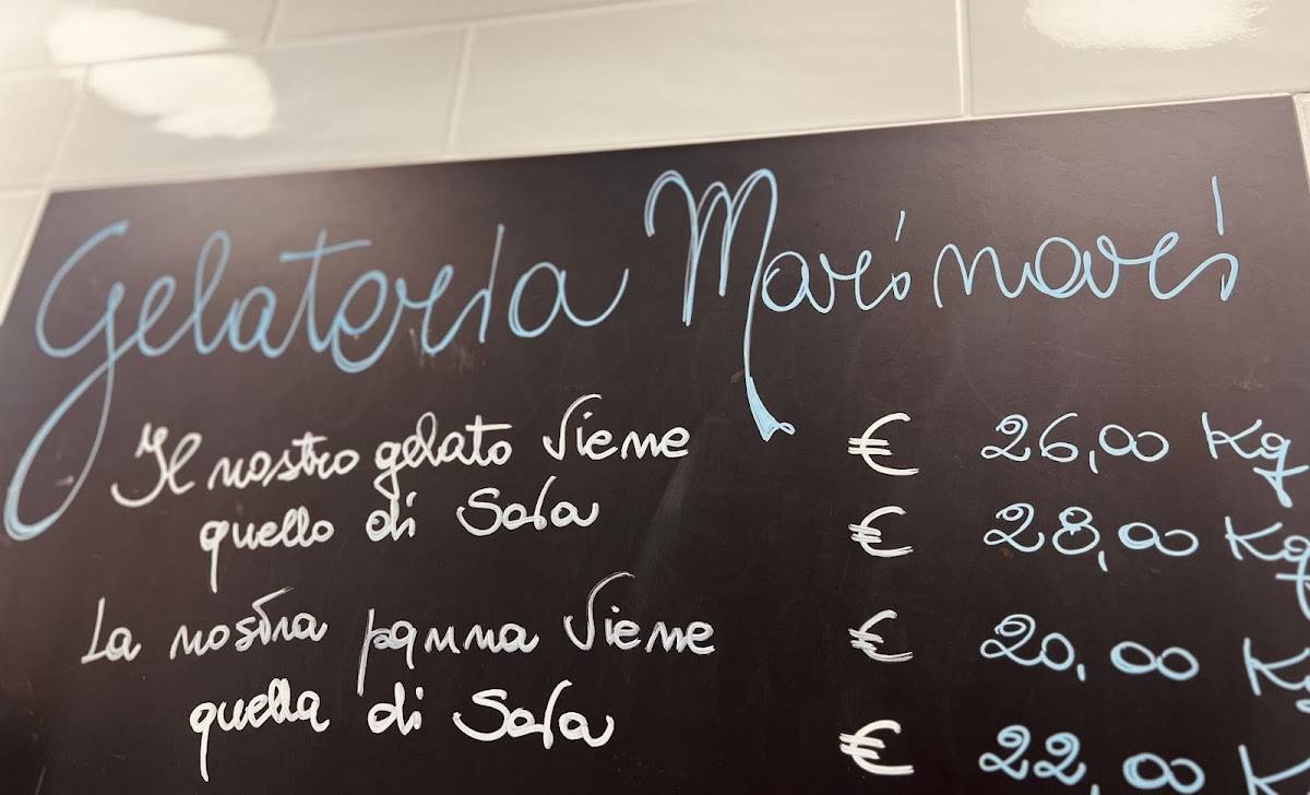 Gelateria Marinari Roma меню