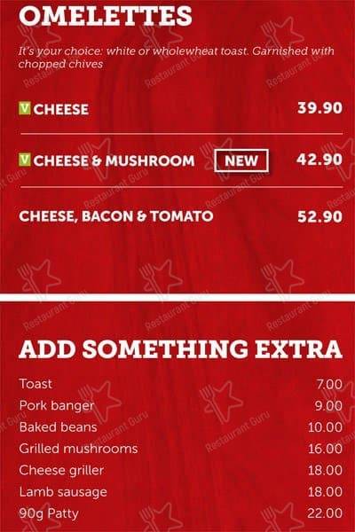 Wimpy Garden Route Mall меню