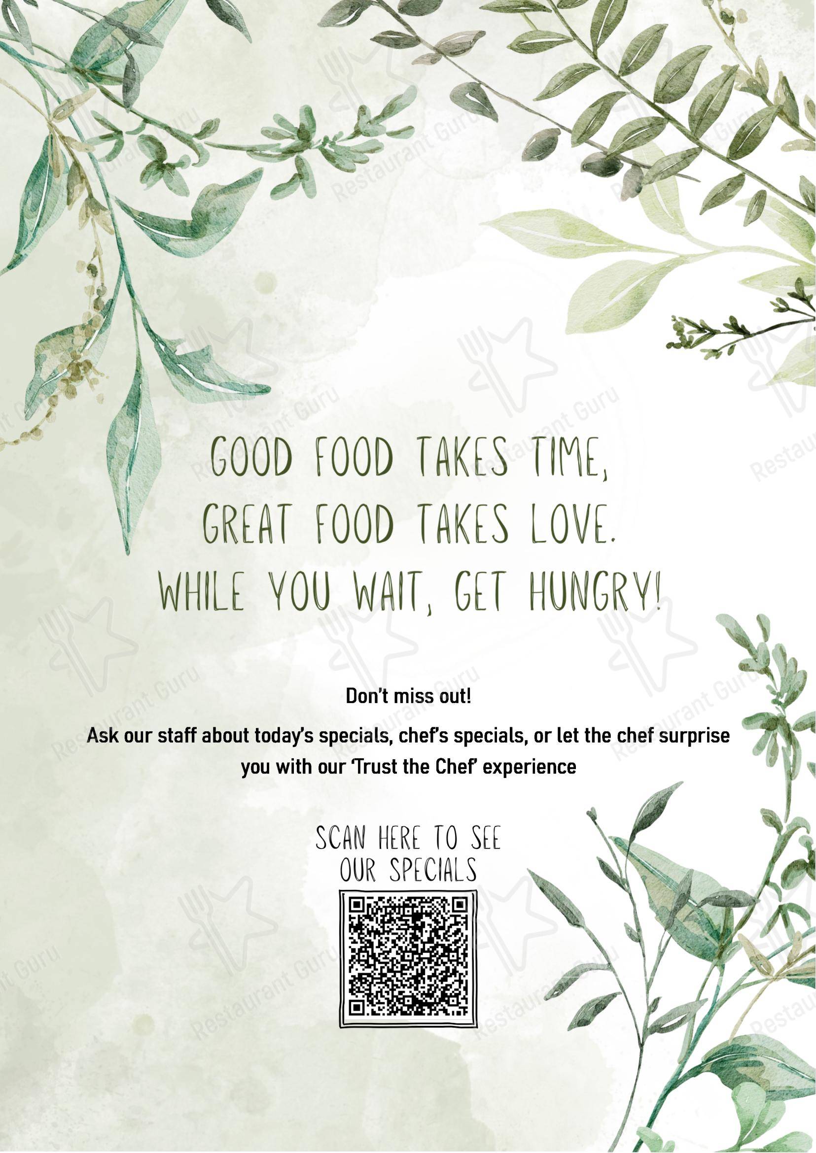 菜单 паба и бара Gramercy Bar And Kitchen в Перте