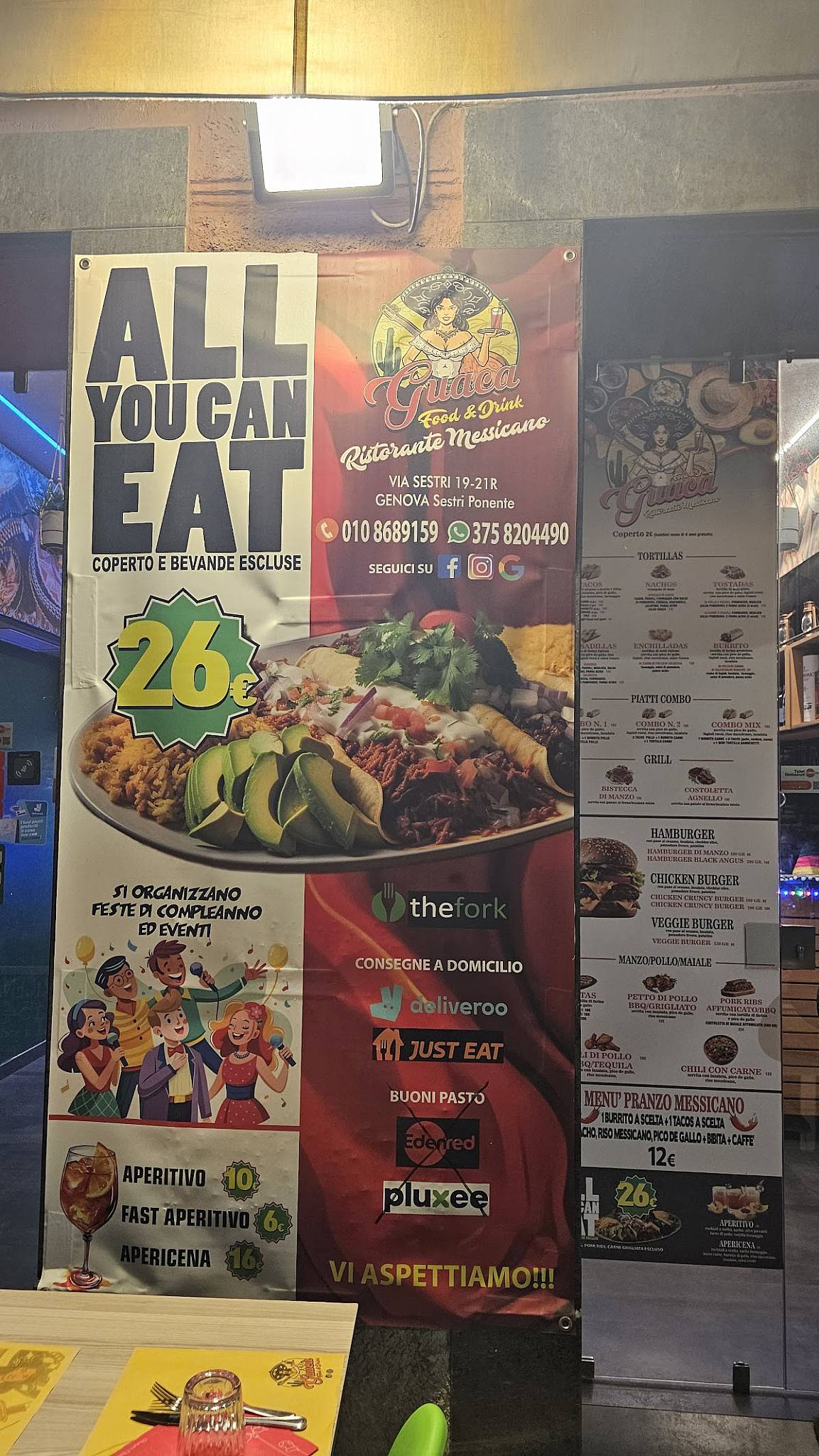 Guaca Ristorante Messicano меню