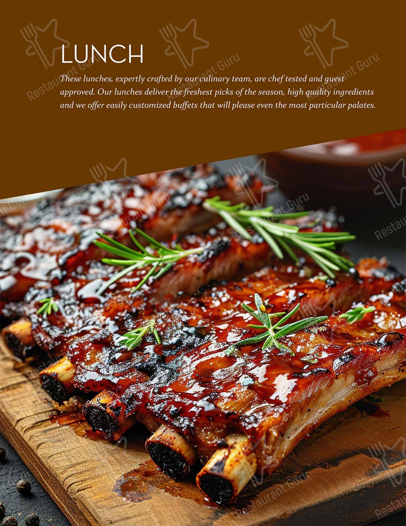 Hamley Cafe в Пендлтоне - Group Booking Menu