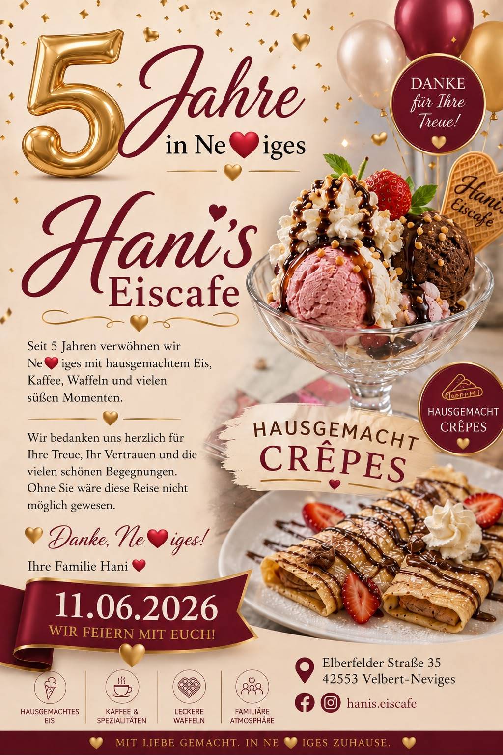 Hani's Eiscaffe меню