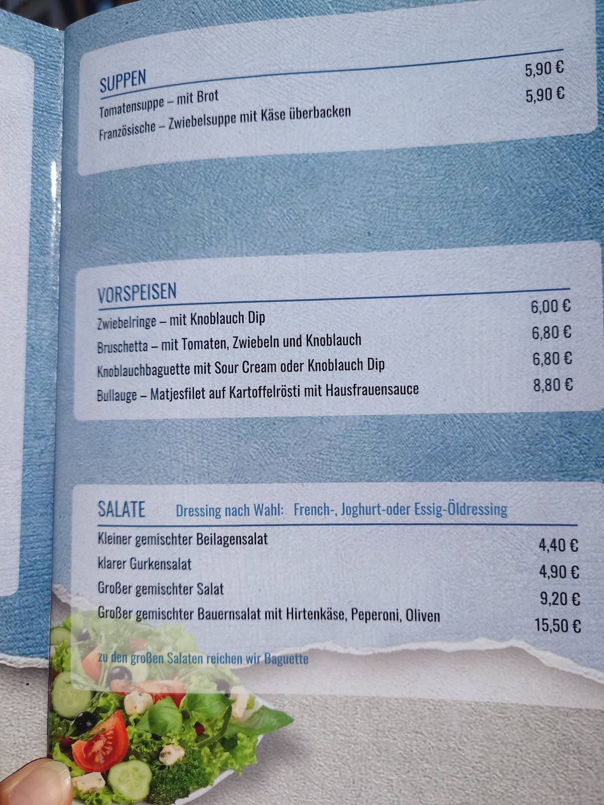 Strandrestaurant Hasselberg меню