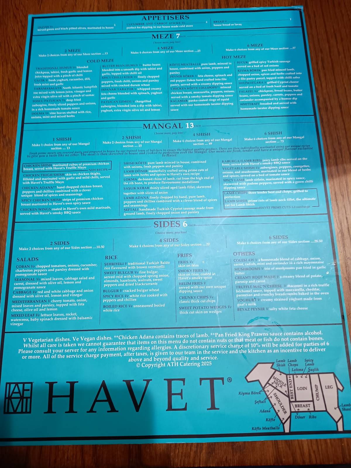 Havet Restaurant меню