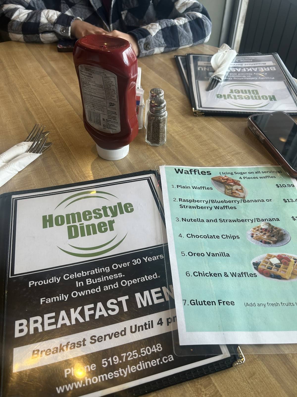 Homestyle Diner меню