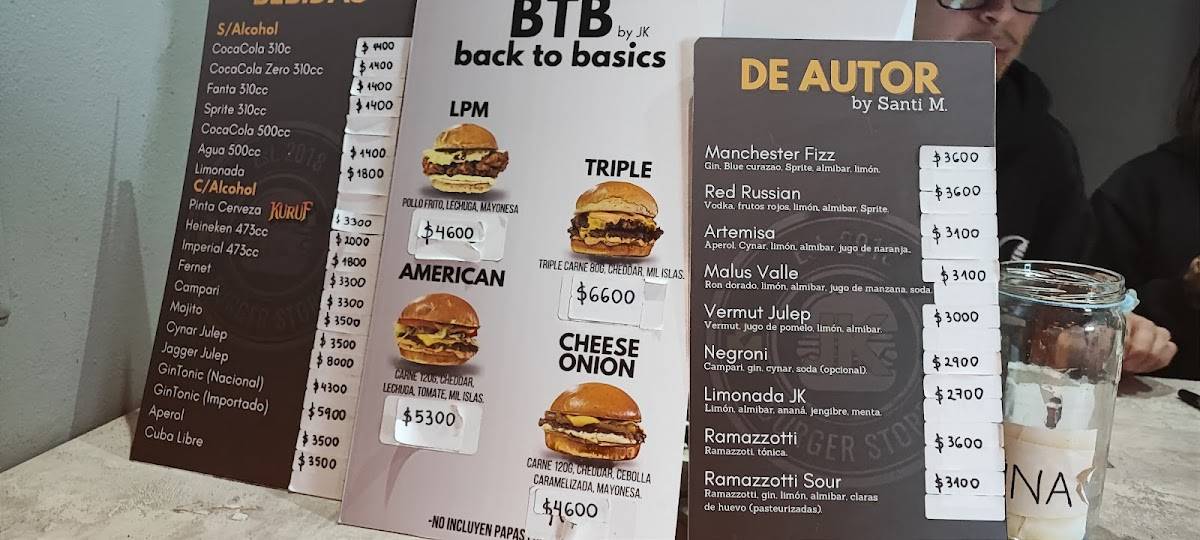 JK Burger Store меню