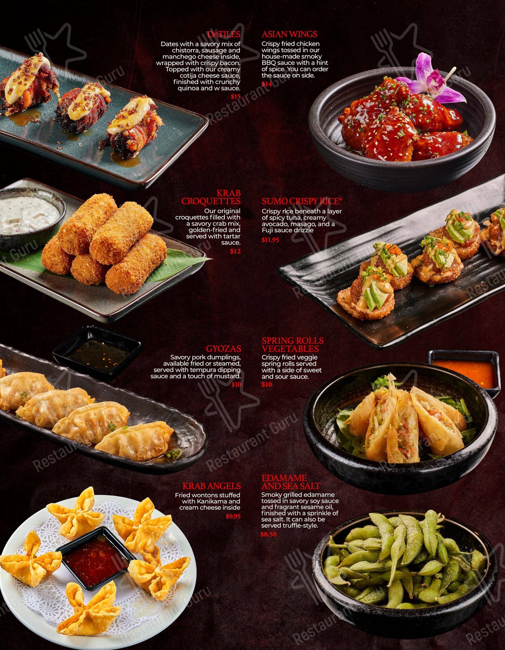Japan Inn в Плантейшне - Меню