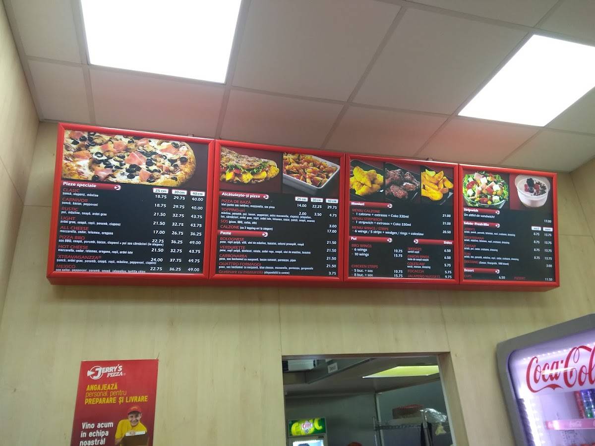 Jerry's Pizza Magheru меню