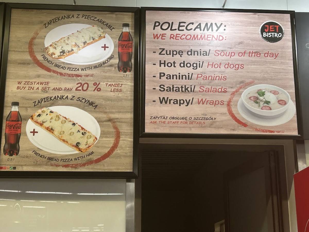 Jet Bistro меню
