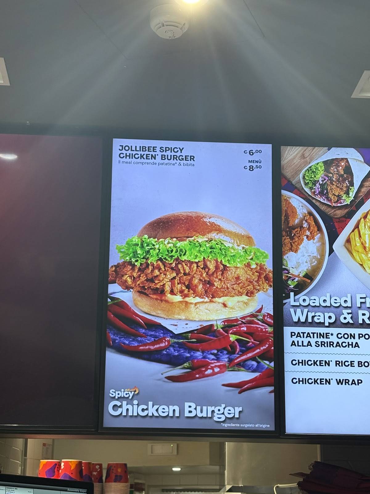 Jollibee Roma меню