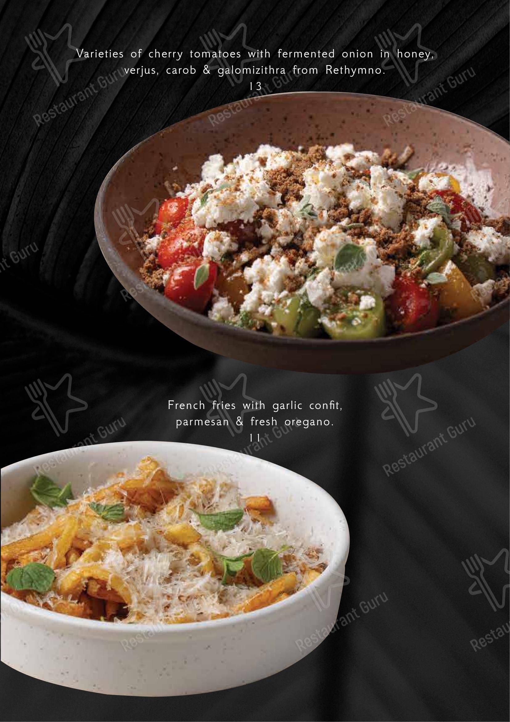 Меню ресторана KAI Seaside Flavours