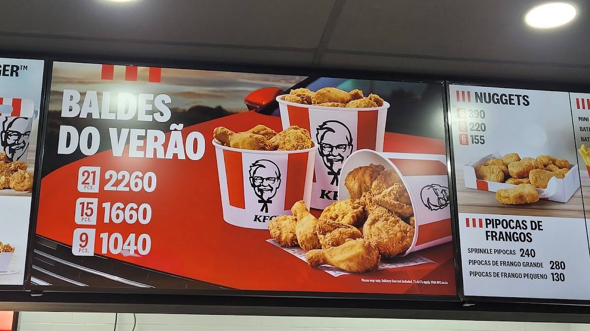 KFC Galp Matola меню