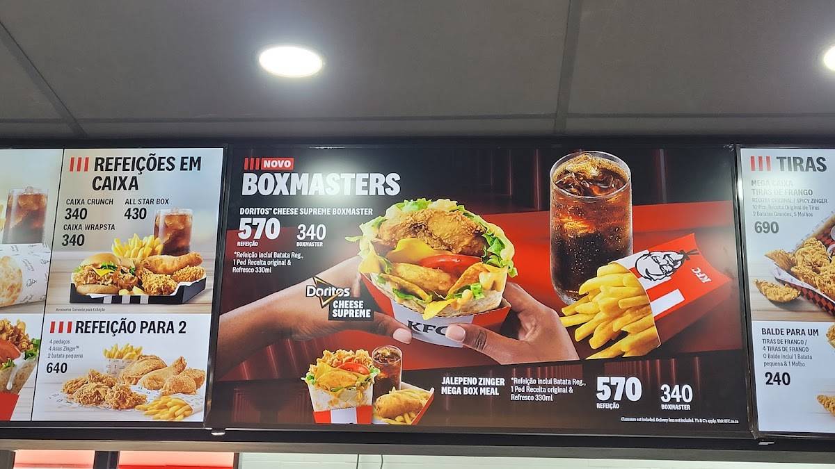 KFC Galp Matola меню