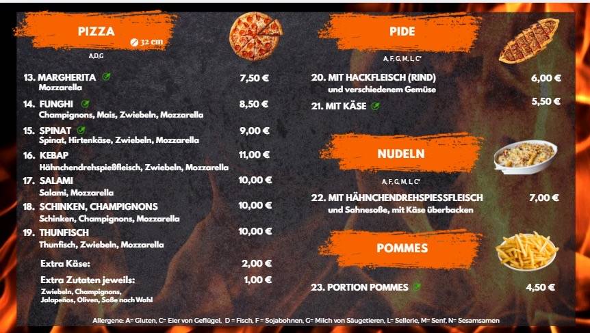 Kardesler Döner Ruderting меню