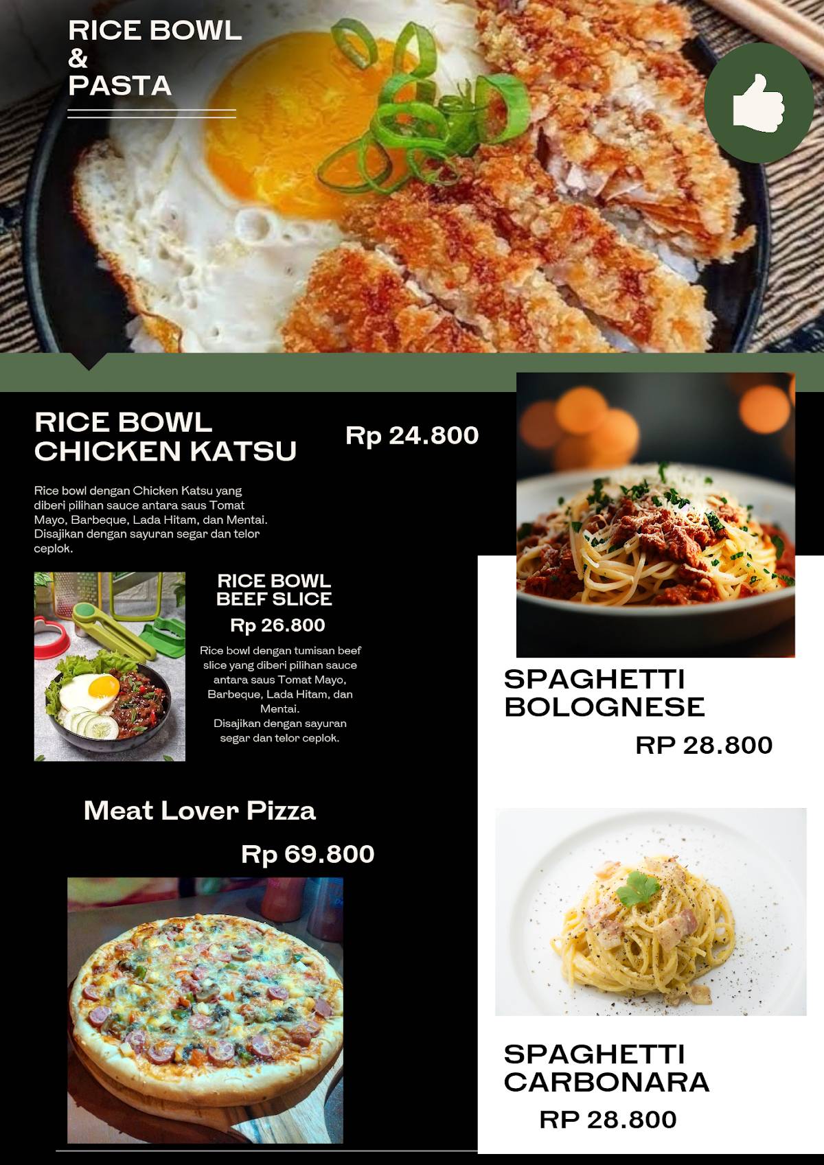 Nusanda Kitchen меню
