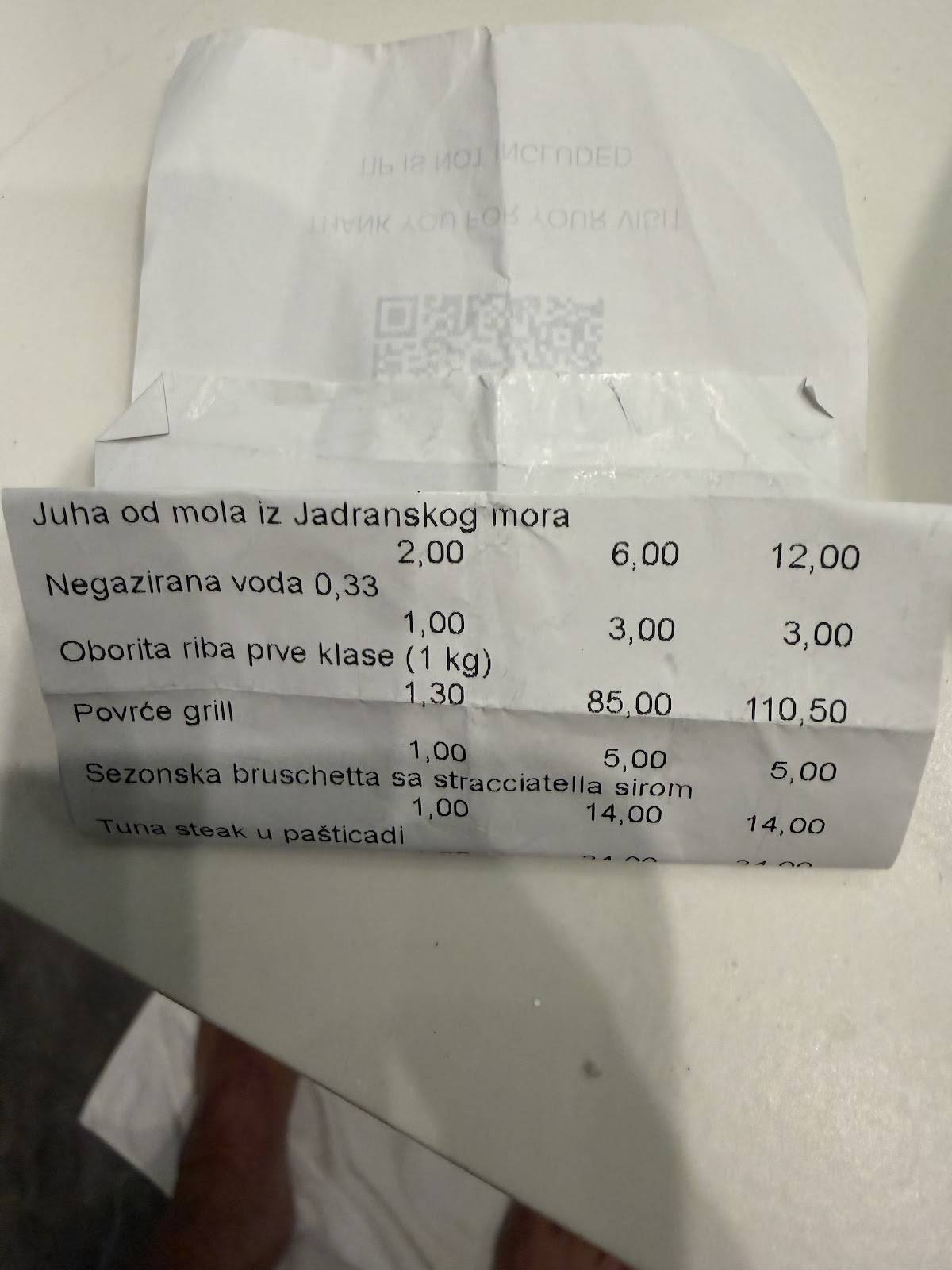 Konoba PustiMeProć меню