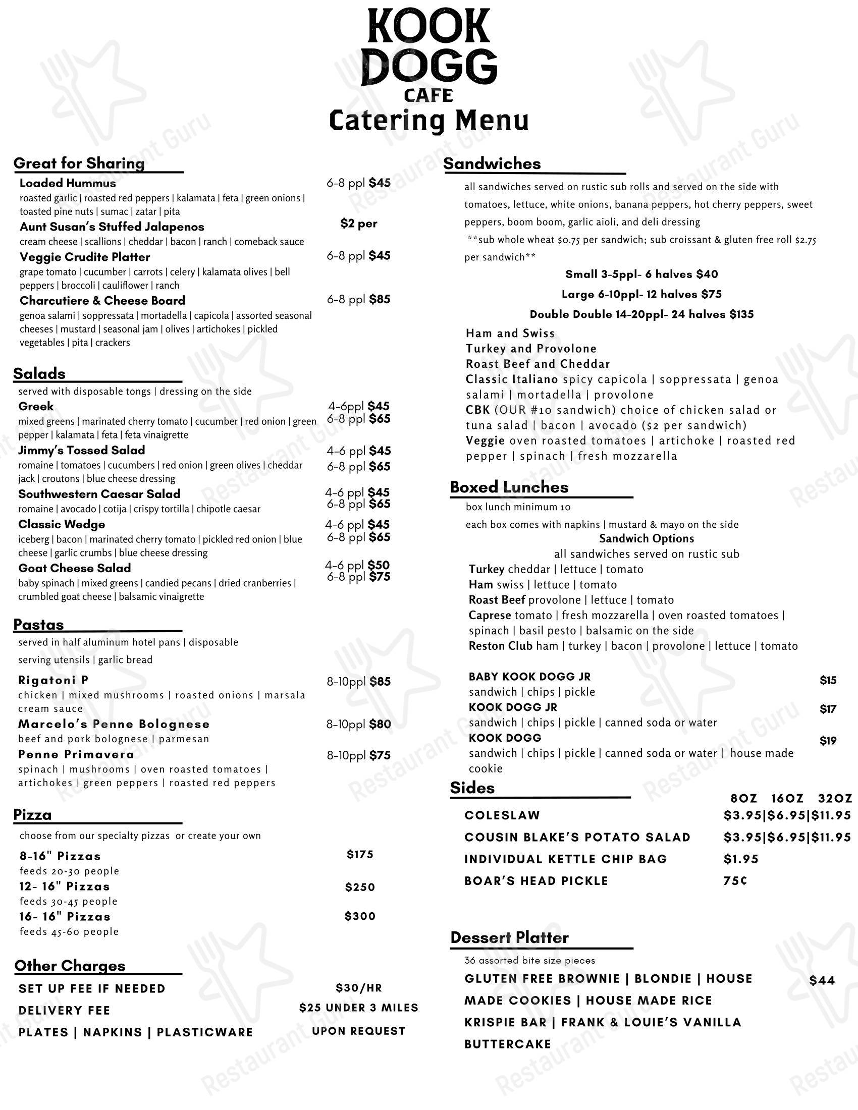 Kook Dogg Cafe в Рестоне - Крафт меню