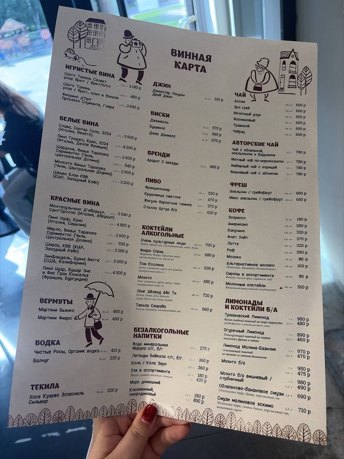 Культурные люди меню