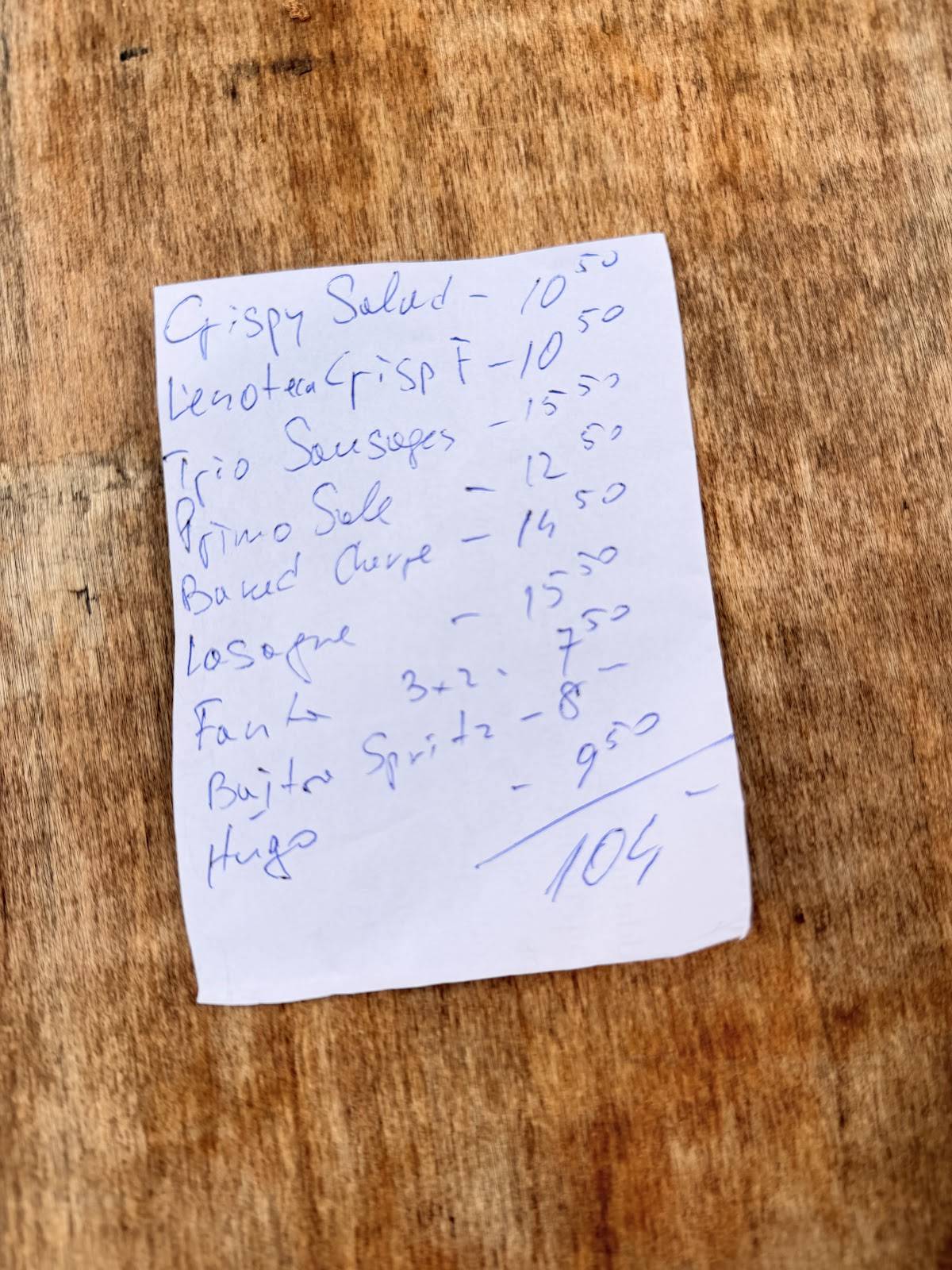 L’Enoteca меню