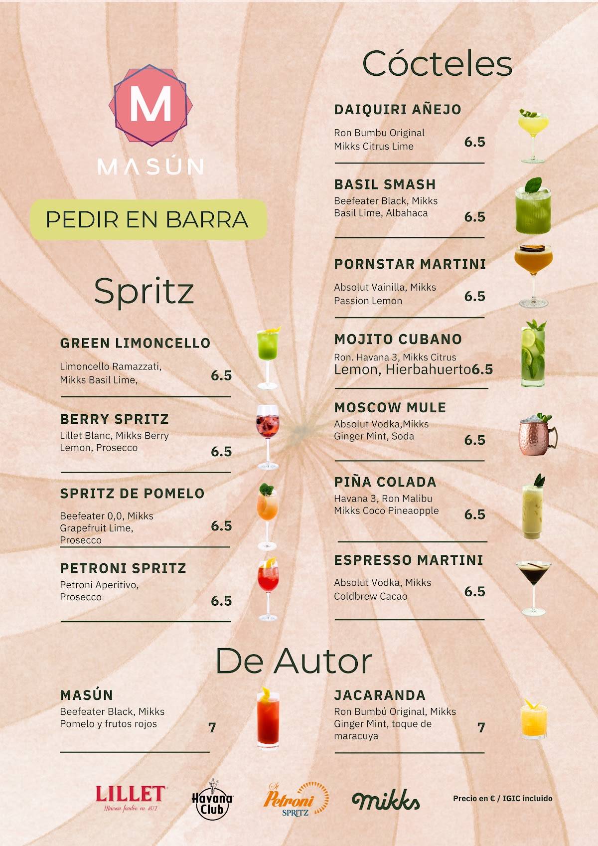 La CerveCita меню